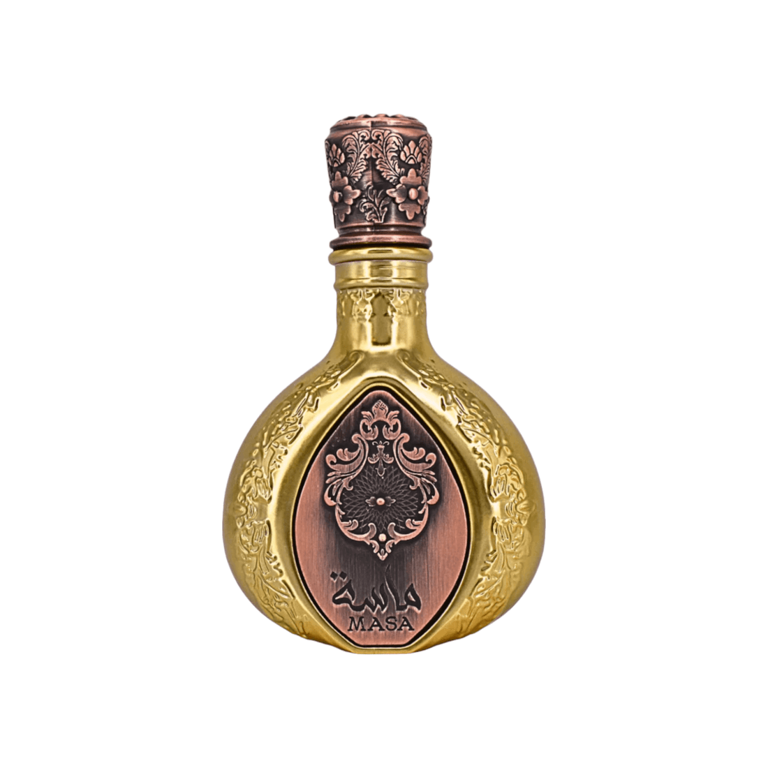 Luxurious 100ml bottle of Masa Perfume by Lattafa Pride, encapsulating its blend of sophisticated and exotic notes.