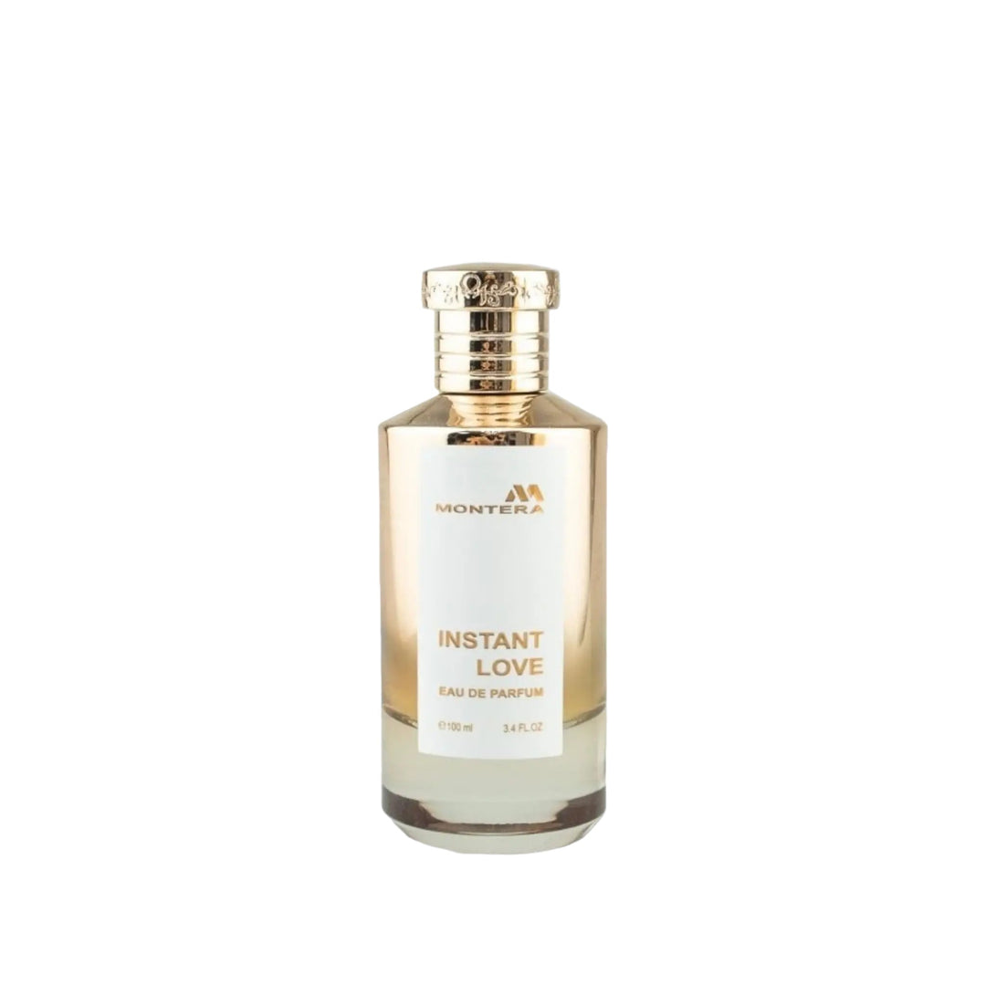 Elegant 100ml bottle of Montera Instant Love Perfume, capturing the essence of its romantic and passionate fragrance.