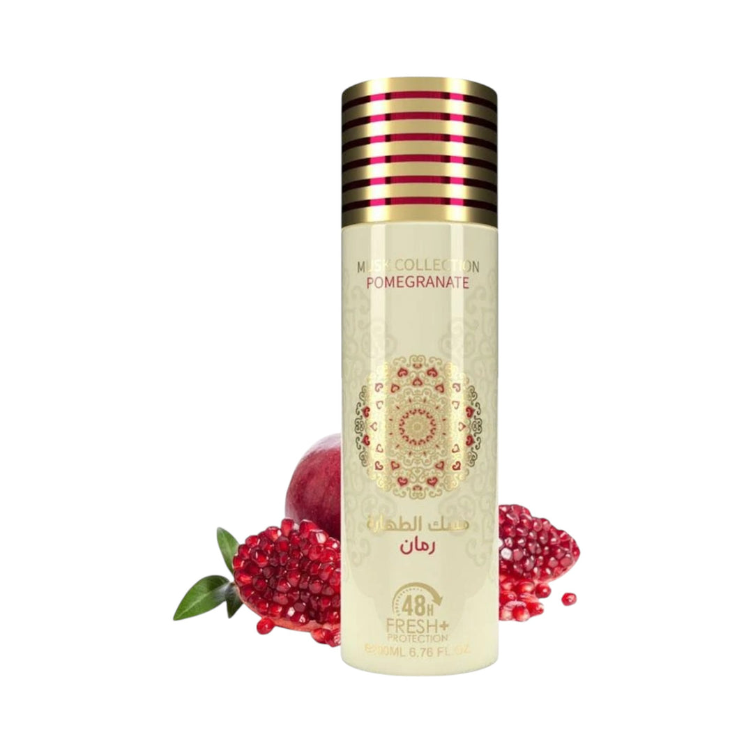 Musk Tahara Pomegranate Perfume Body Spray 200ml by Gulf Orchid – Musky Fruity Fragrance