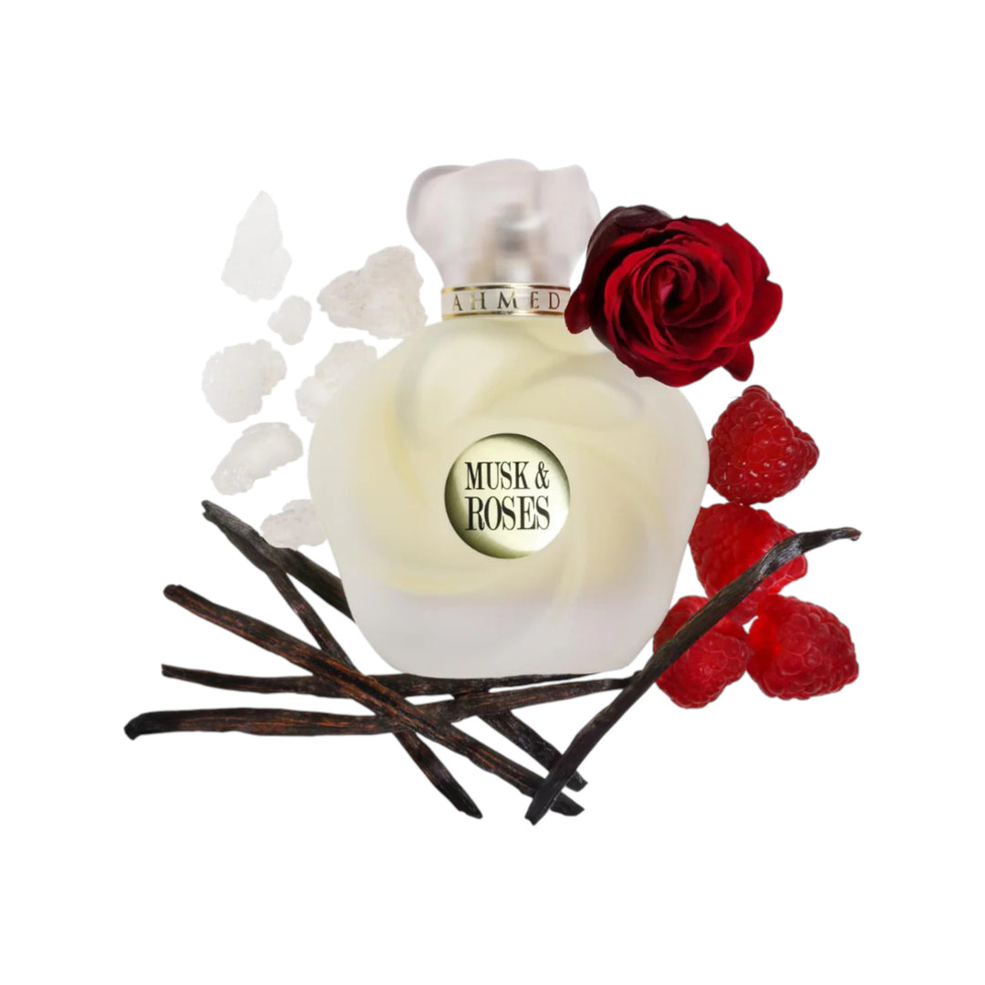 Musk &amp; Roses 75ml Extrait by Ahmed Al Maghribi – Rose Musk Perfume