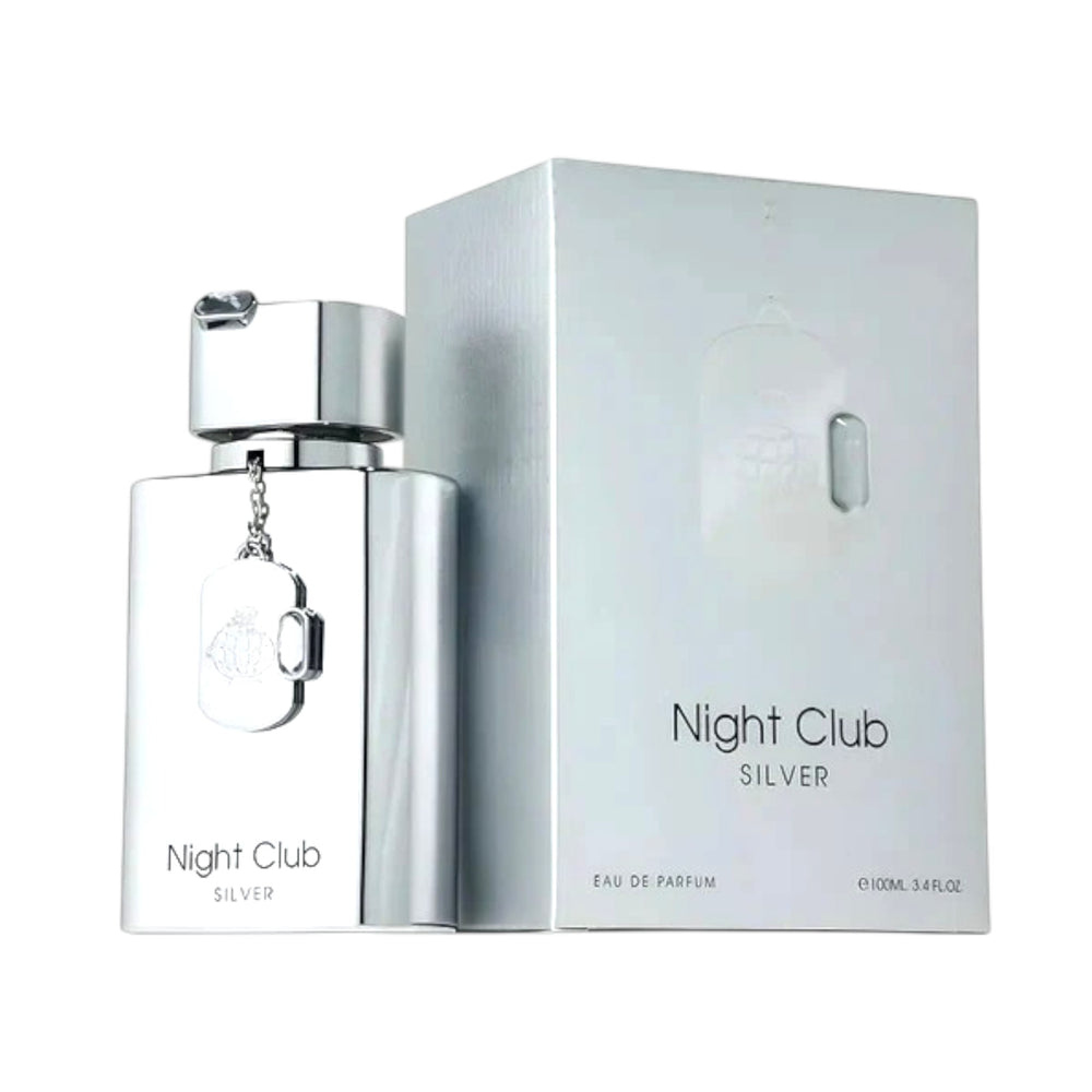 Night Club Silver 100ml EDP by Fragrance World – Citrus Floral Musk Perfume