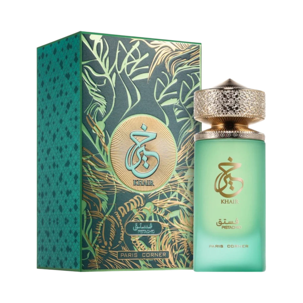 Khair Pistachio 100ml EDP by Paris Corner – Elegant Bottle Design