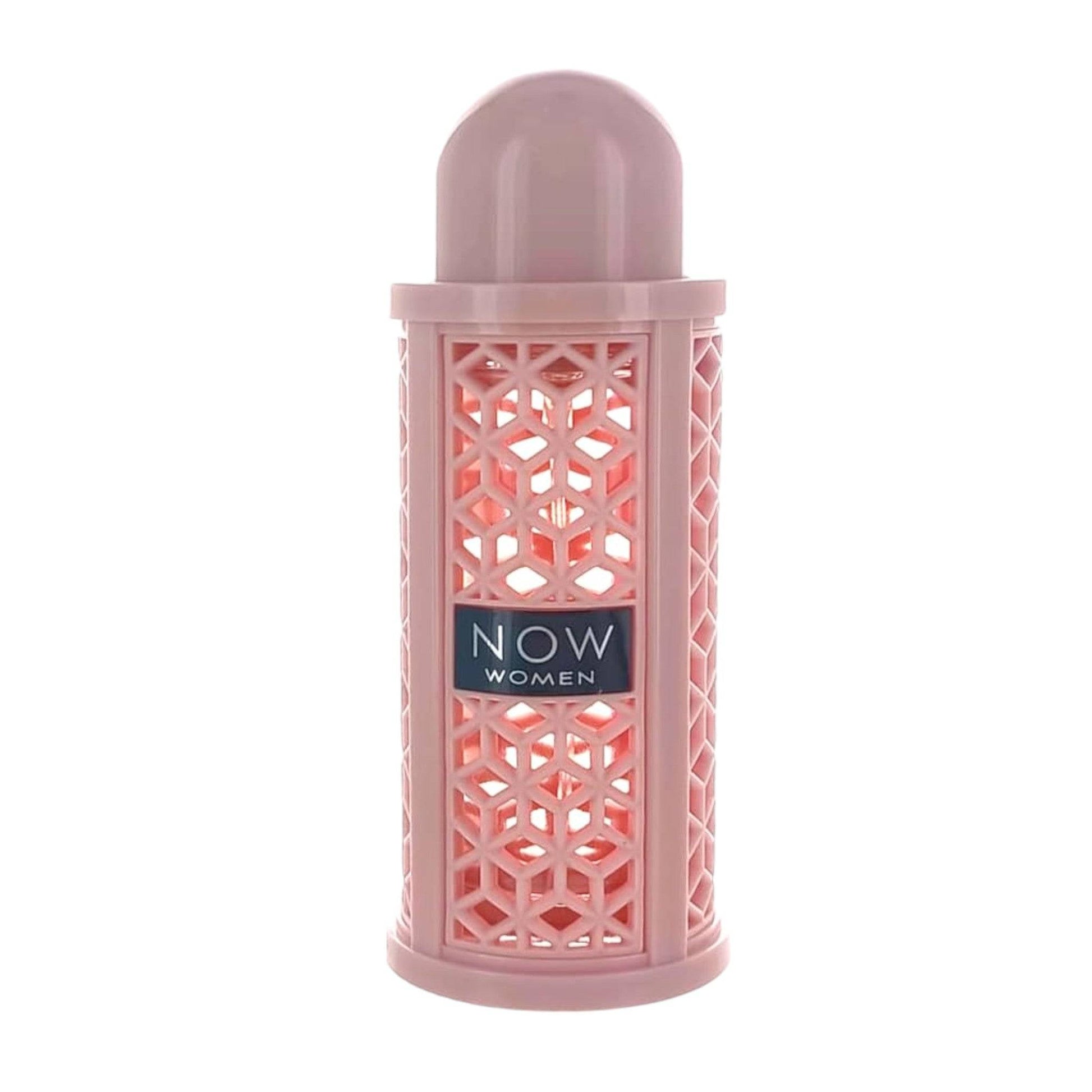 Bottle of Now Women 100ml by Lattafa displaying its vibrant fruity and vanilla notes.