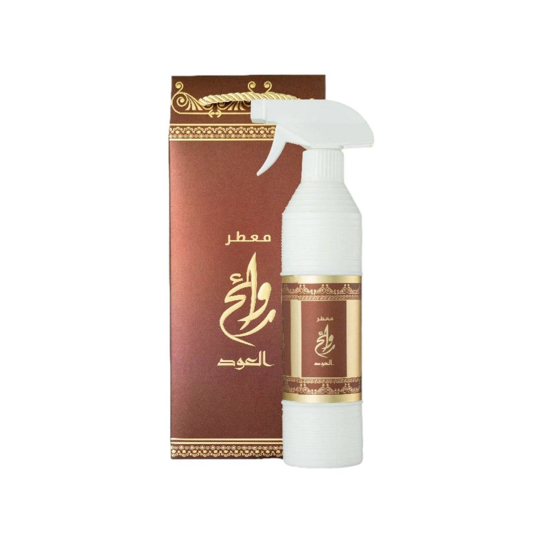 500ml Rawaieh Al Oud Air Freshener bottle from Oud Lover store, showcasing its luxurious Arabian oud scents.