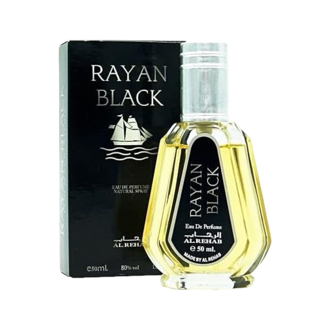 Rayan Black Perfume 50ml EDP by Al Rehab bottle