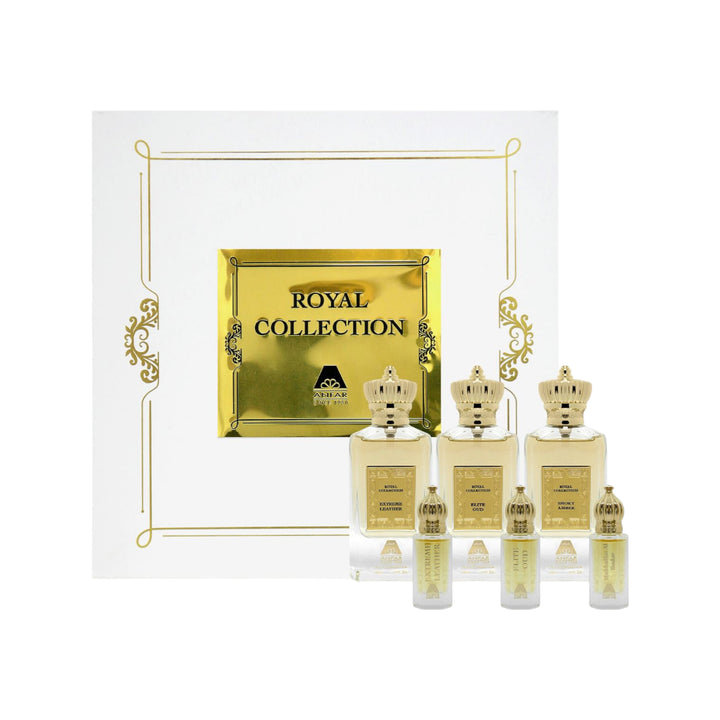 Royal Collection Gift Set by Anfar with Smokey Amber, Extreme Leather, and Elite Oud