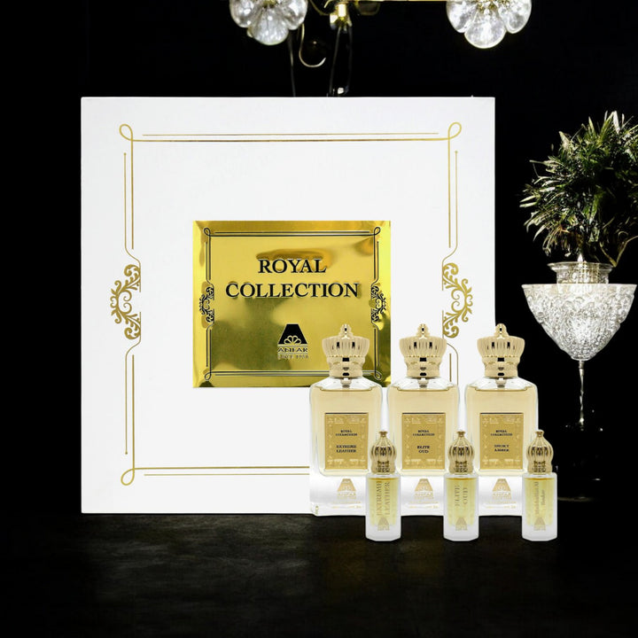 Anfar Royal Collection Gift Set - 50ml Eau de Parfum Bottles with 6ml Oils