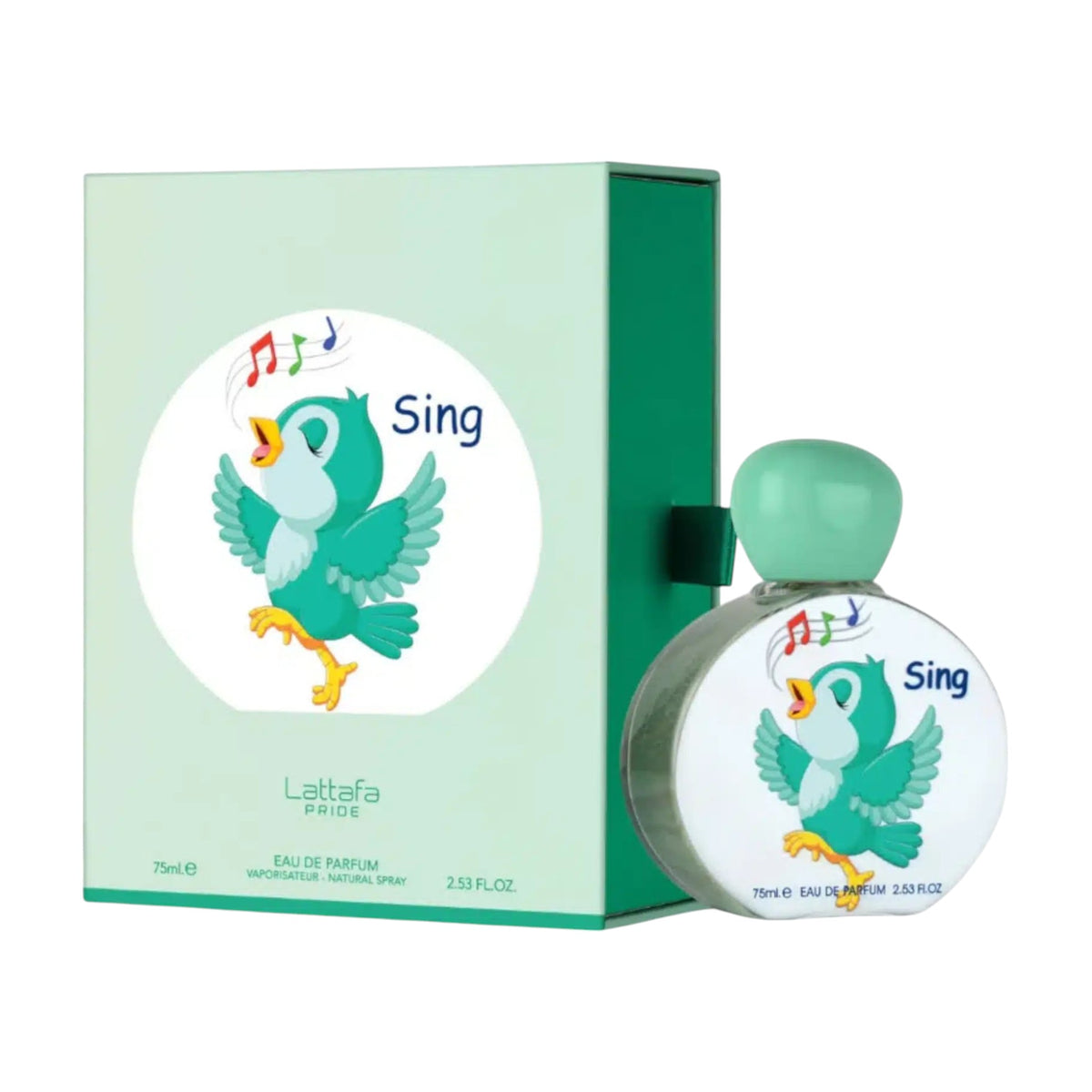 Sing 75ml EDP by Lattafa Pride – Kids' Citrus and Fruity Fragrance Bottle