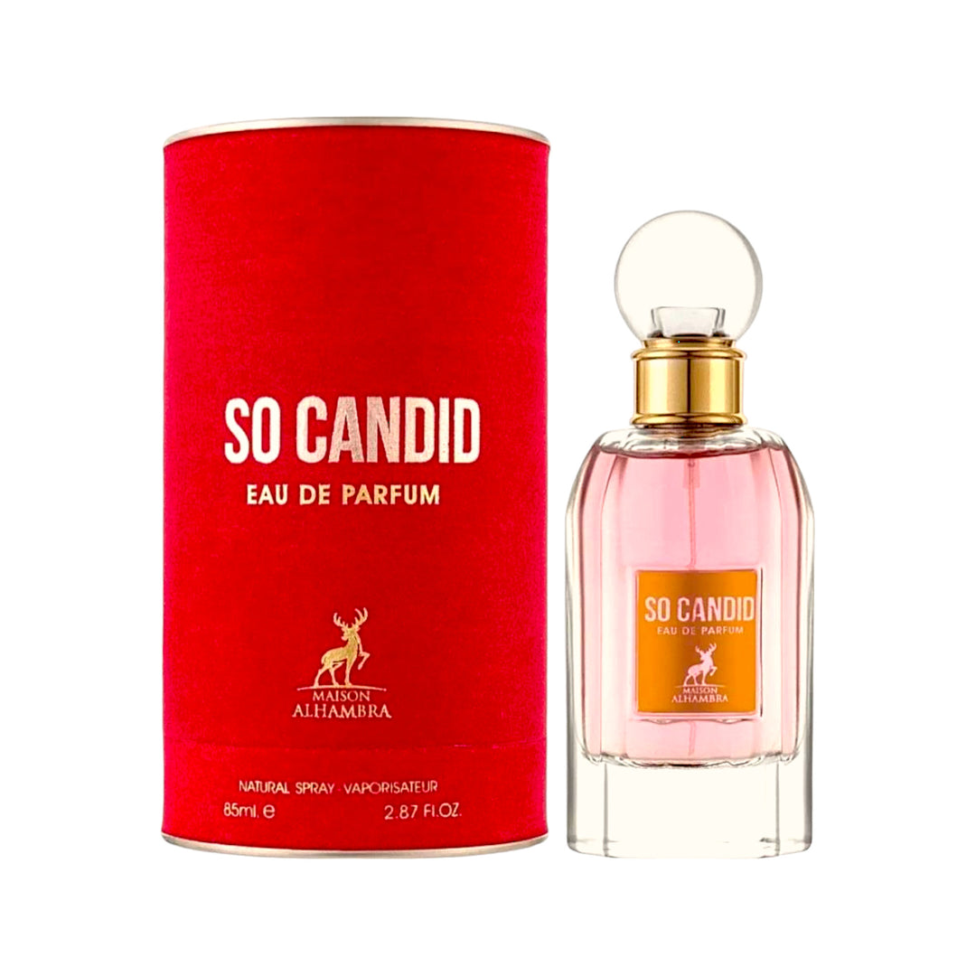 So Candid Perfume 100ml By Maison Alhambra bottle design