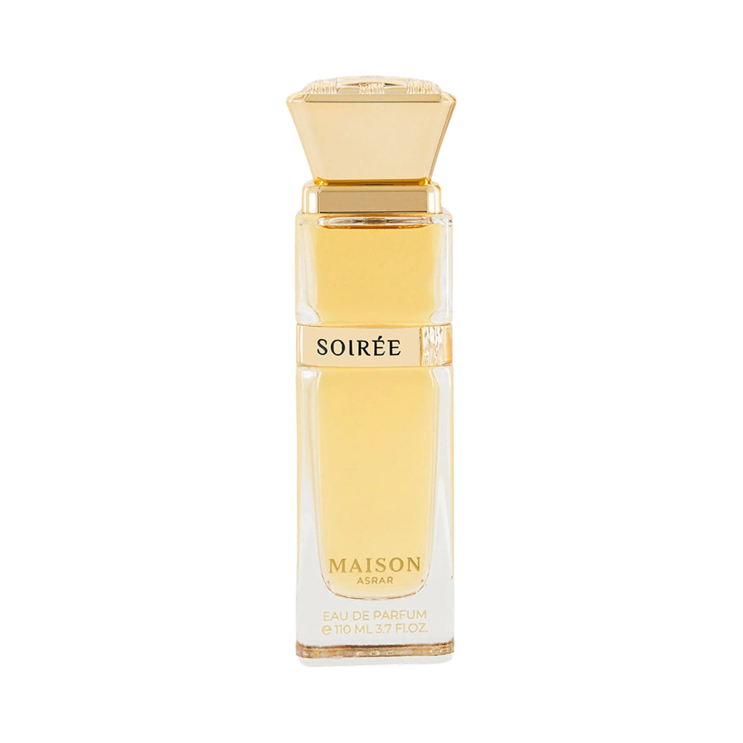 Soirée 110ml EDP by Maison Asrar – Sweet Amber Floral Perfume