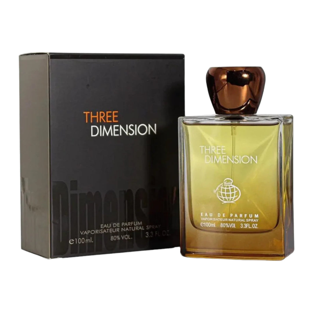 Three Dimensions Eau De Parfum 100ml Bottle by Fragrance World