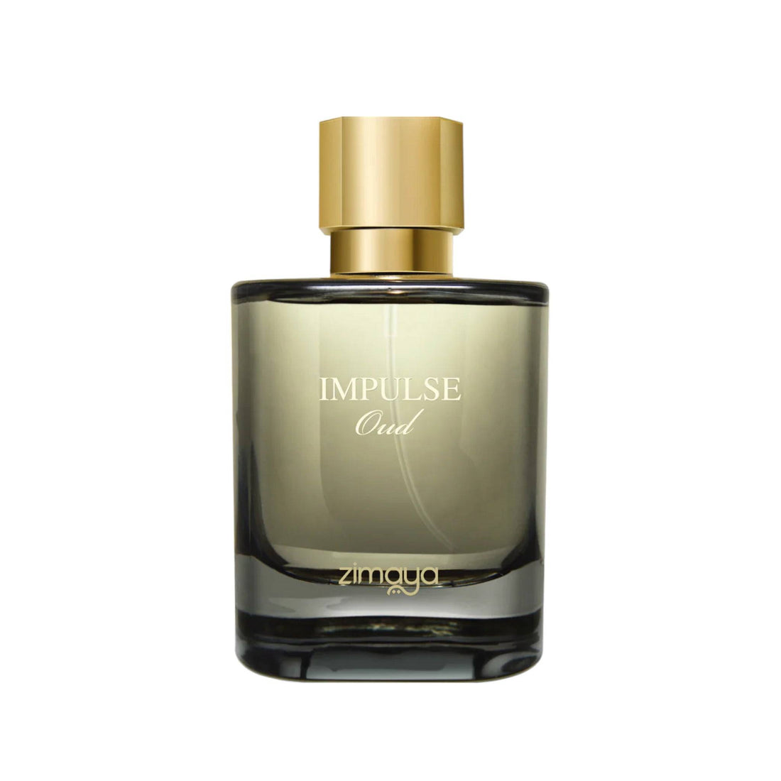 Luxurious 100ml bottle of Zimaya Impulse Oud Eau De Parfum, highlighting its opulent and sophisticated design.