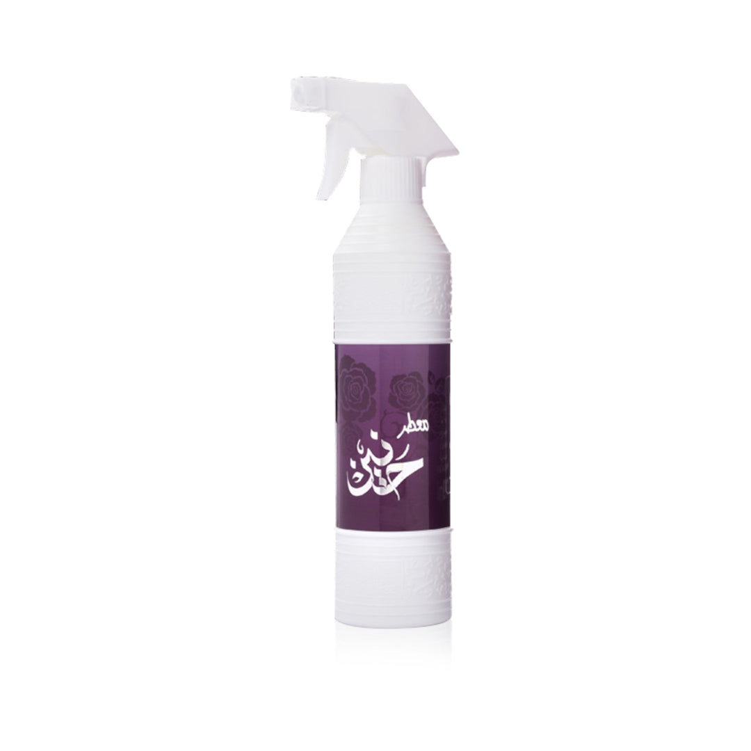 500ml bottle of Haneen Air Freshener by Oud Lover, infused with Taif rose extract for a refreshing and long-lasting scent.