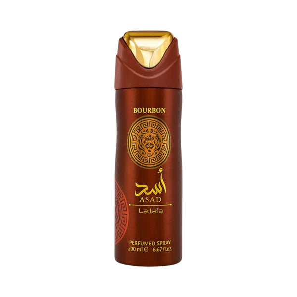 Asad Bourbon Deodorant 200ml by Lattafa – Spicy Vanilla Body Spray