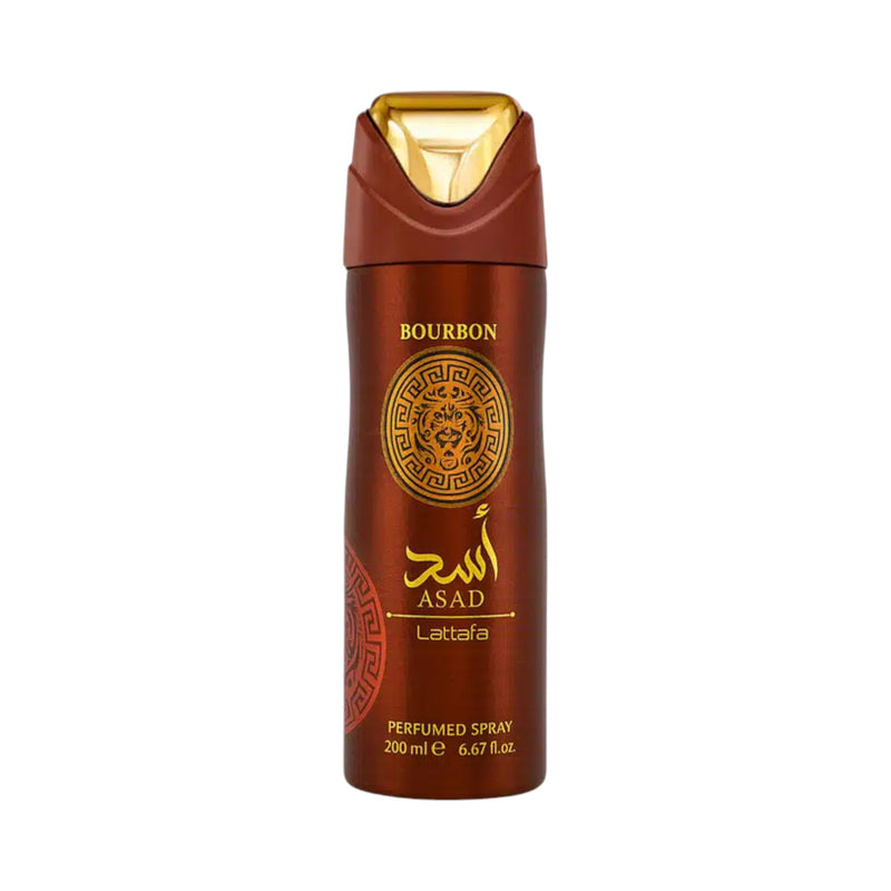 Asad Bourbon Deodorant 200ml by Lattafa – Spicy Vanilla Body Spray