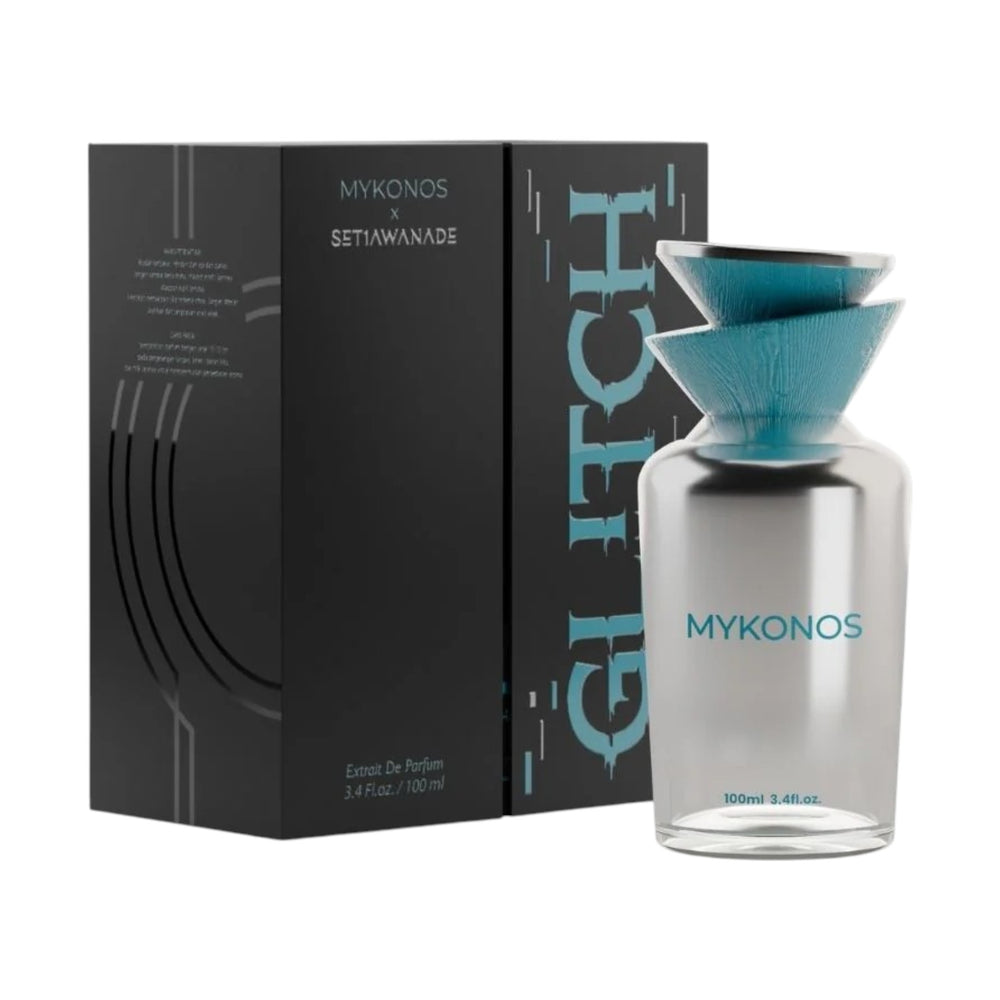 Glitch 100ml extrait de parfum Mykonos x SetiawanAde
