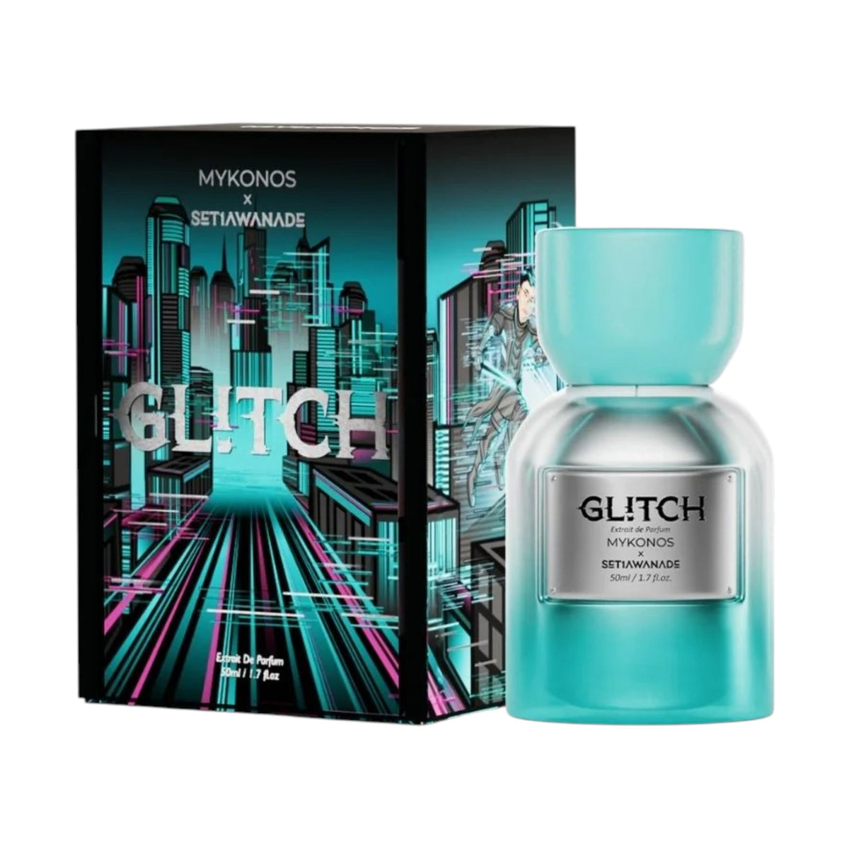 Glitch 50ml extrait de parfum Mykonos x SetiawanAde
