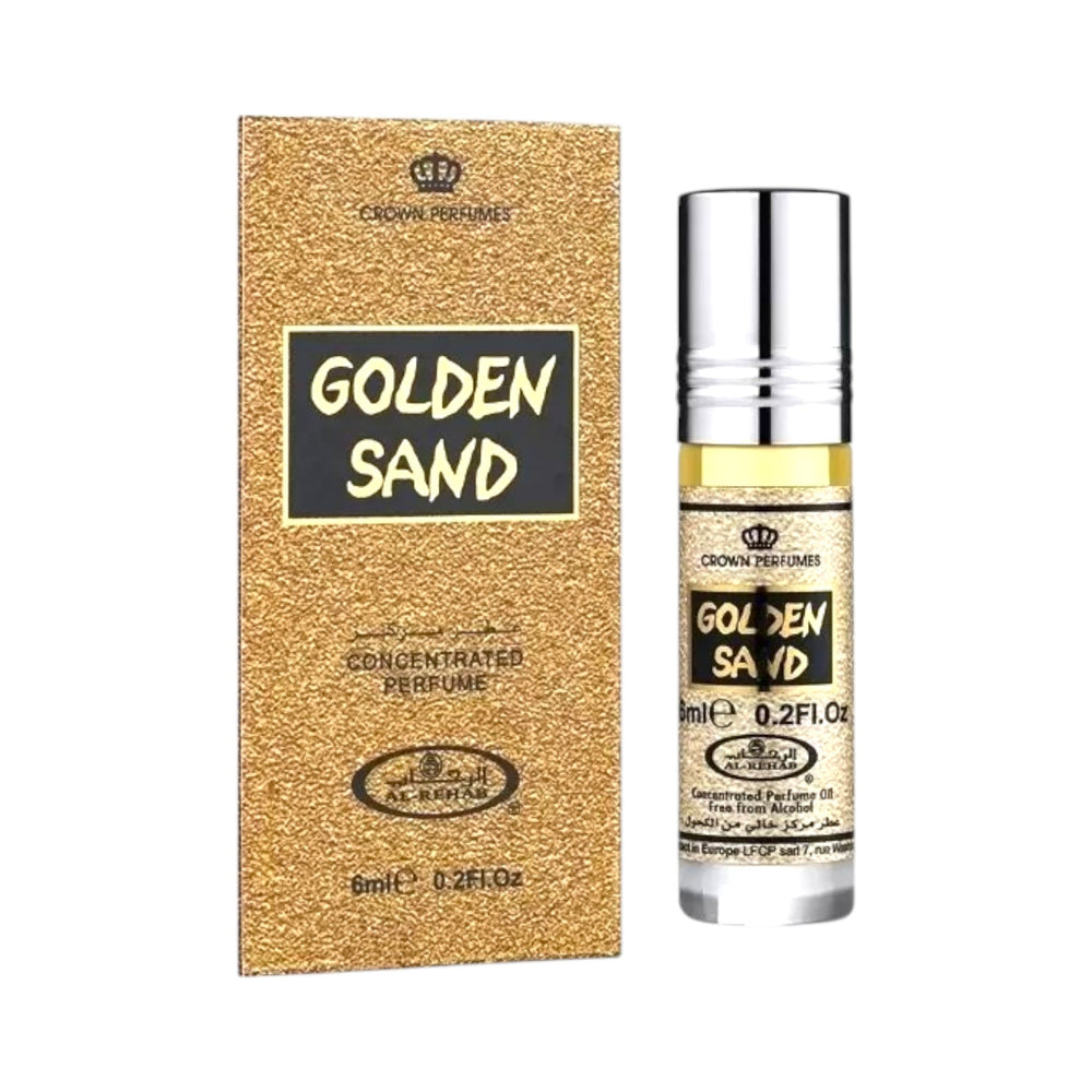 Golden Sand 6ml Perfume Oil by Al Rehab – Warm Spicy Vanilla Scent