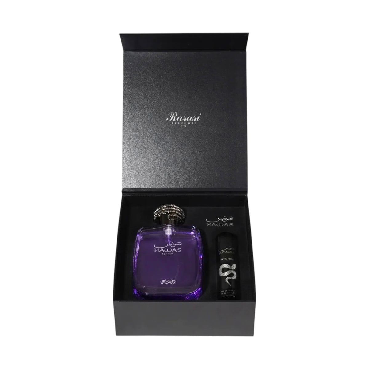 Hawas For Him Travel Set 100ml and 8ml Eau De Parfum by Rasasi
