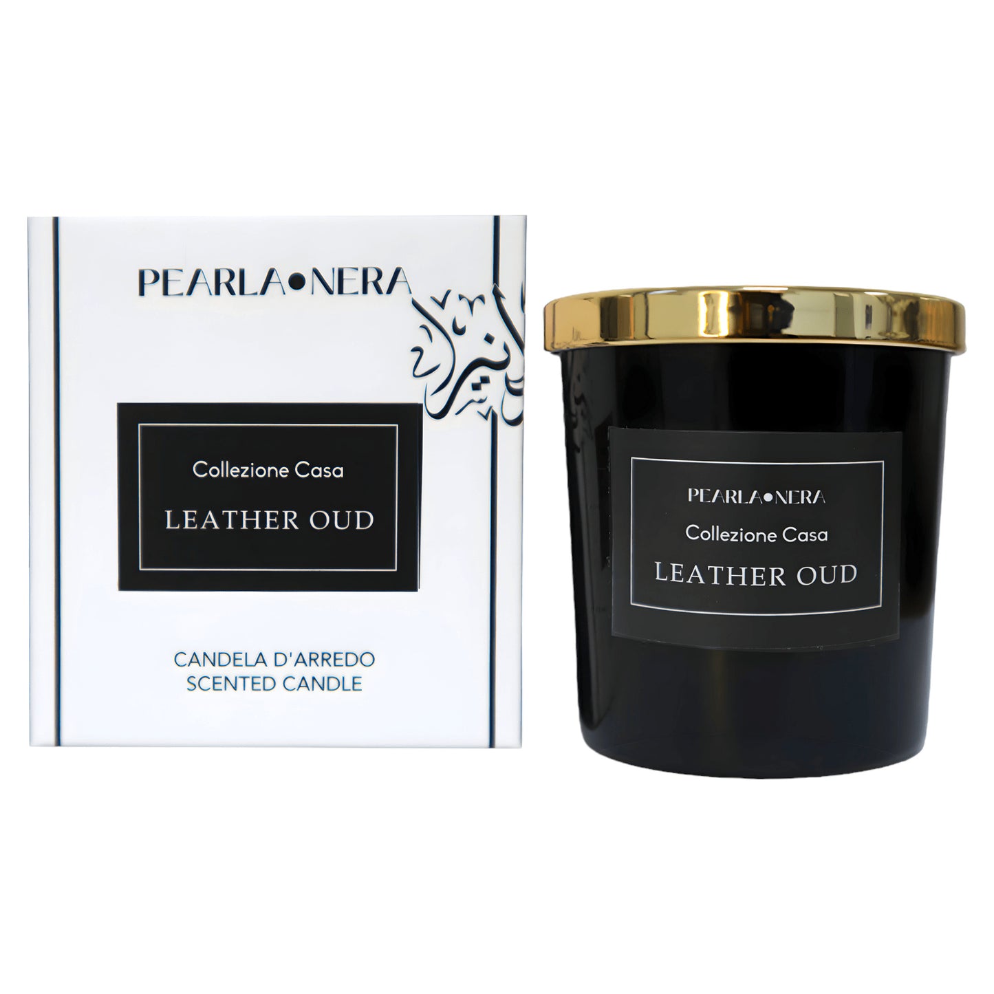 Leather Oud Scented Candle by Pearla Nera - Freshitystore