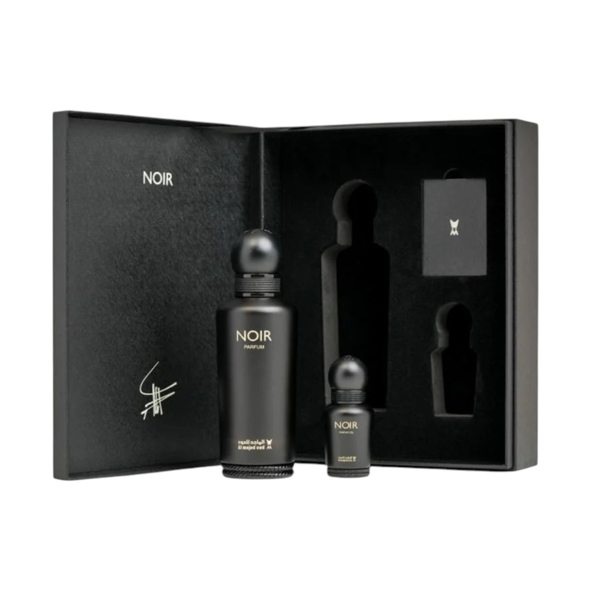 Noir Gift Set 150ml Parfum and 15ml perfume oil by Al Majed Oud