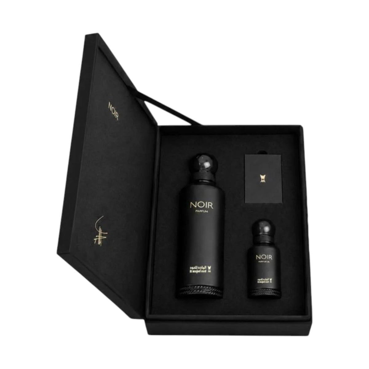 Noir Gift Set 150ml Parfum and 15ml perfume oil by Al Majed Oud