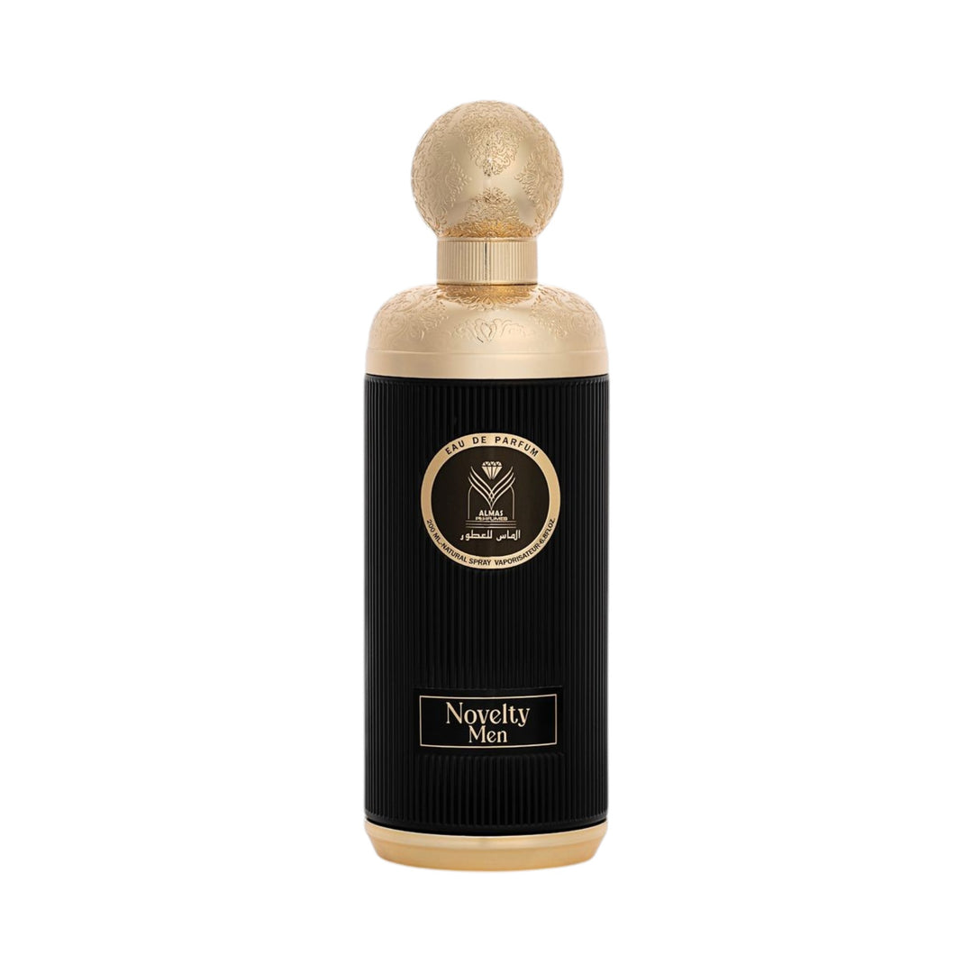 Novelty Men 200ml eau de parfum Almas Perfumes

