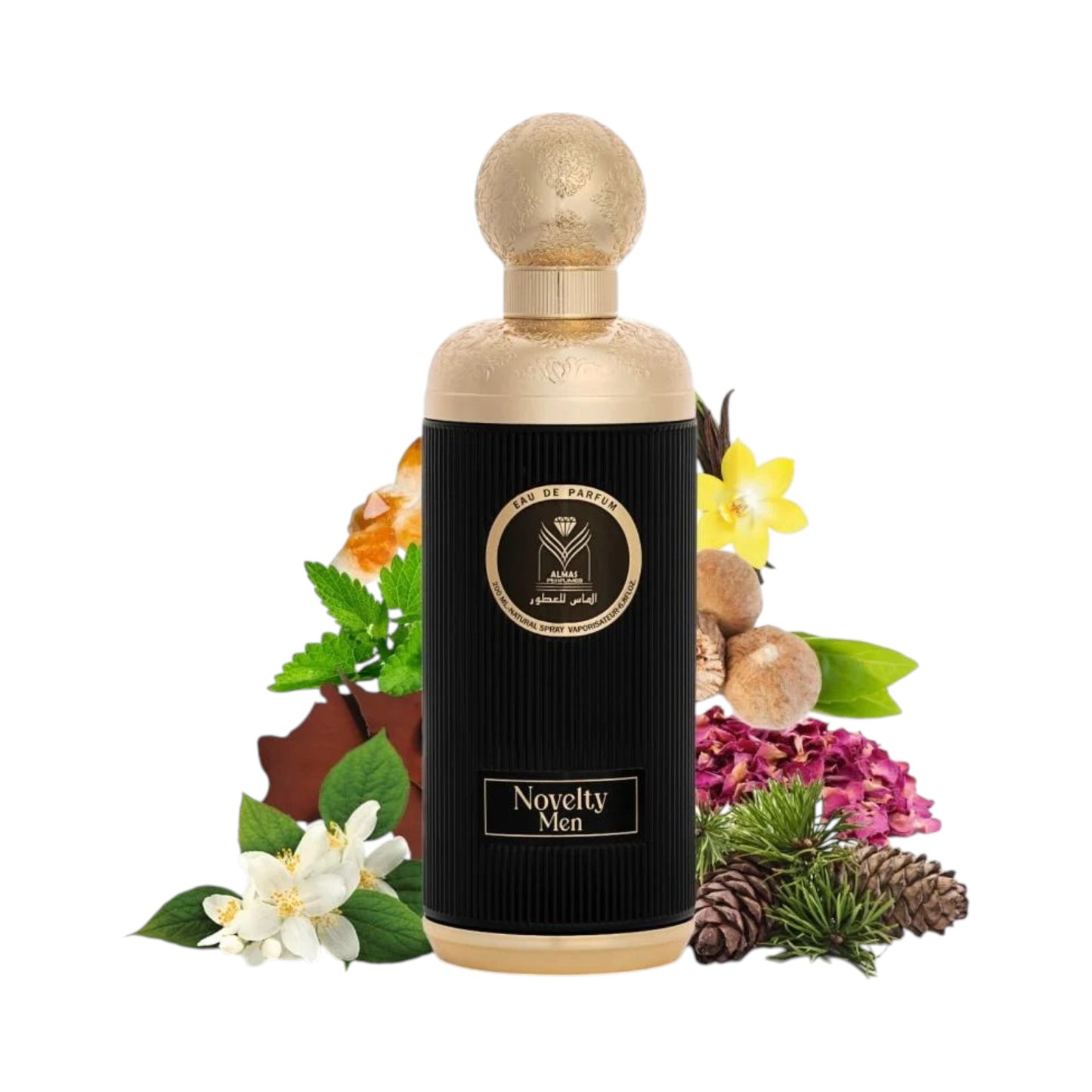 Novelty Men 200ml eau de parfum Almas Perfumes
