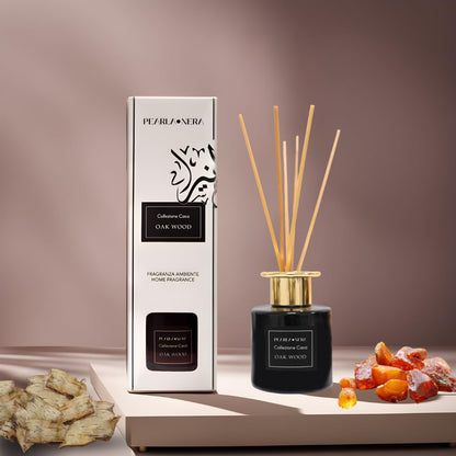 Oak Wood Reed Diffuser by Pearla Nera - 100ml Home Scent - Freshitystore