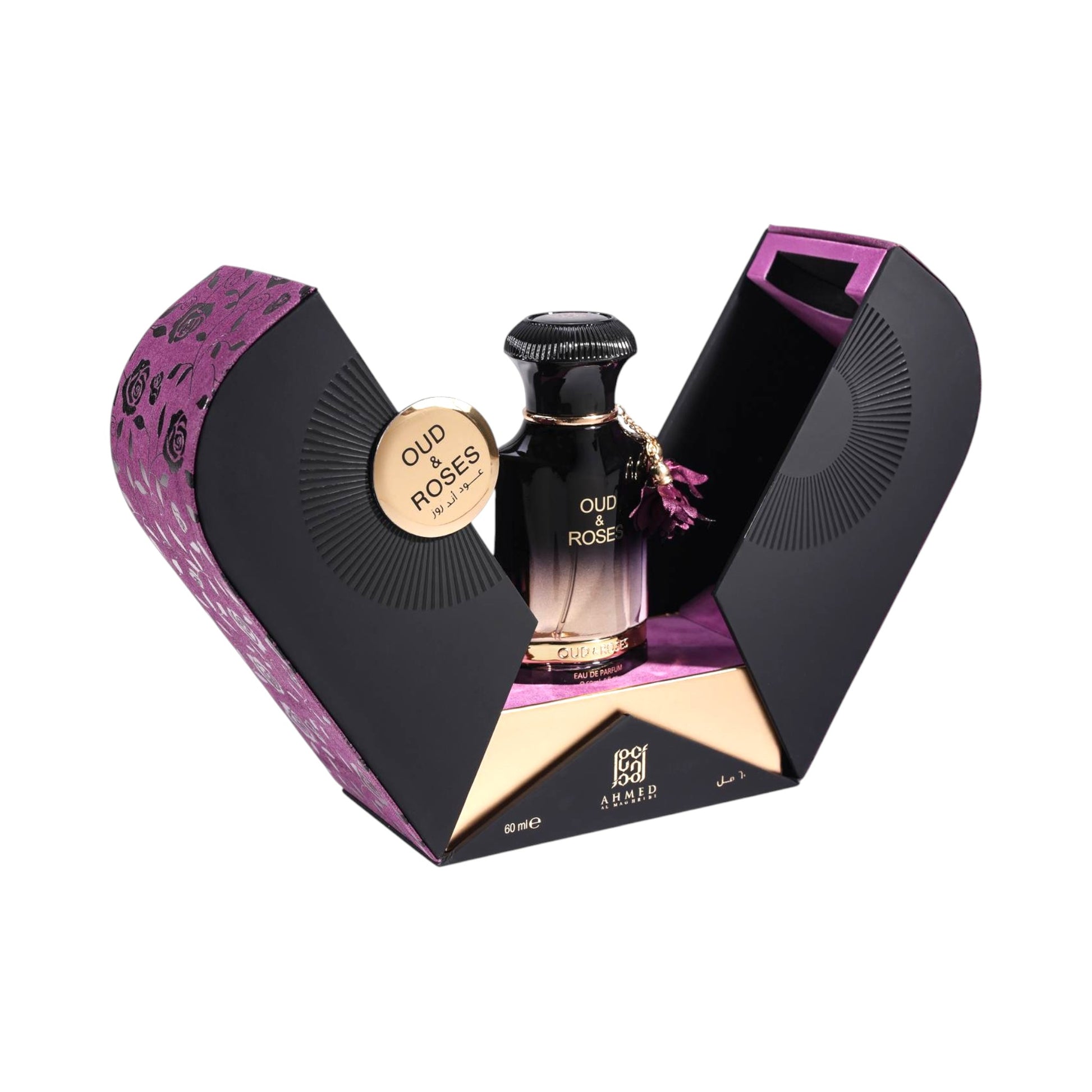 Oud & Roses 60ml EDP by Ahmed Al Maghribi – Elegant Floral Perfume