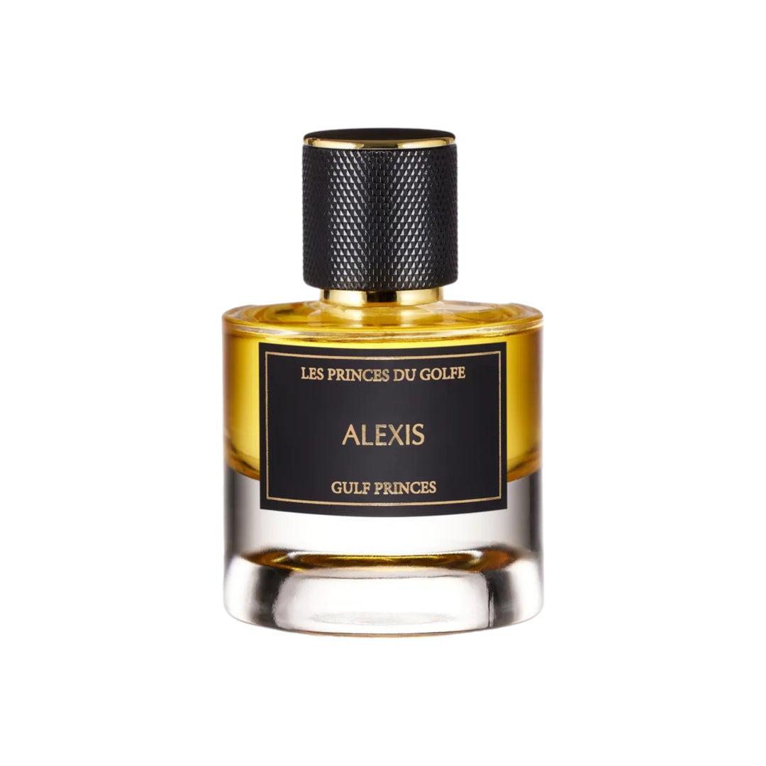 Elegant Alexis Perfume Bottle with Amber and Vanilla Scent