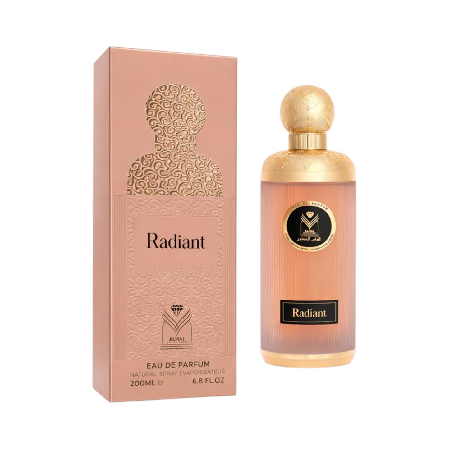 Radiant 200ml eau de parfum Almas Perfumes