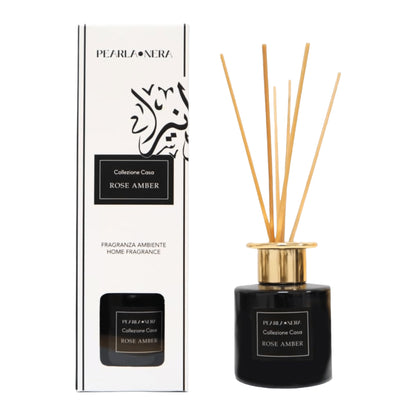Rose Amber Reed Diffuser by Pearla Nera - 100ml Home Scent - Freshitystore