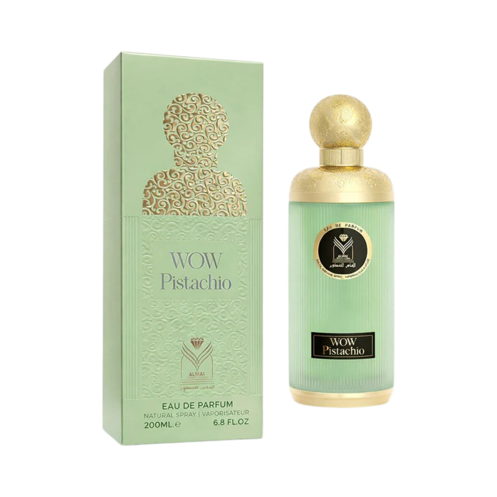 Wow Pistachio 200ml eau de parfum Almas Perfumes